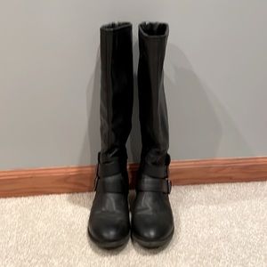 Black riding boots